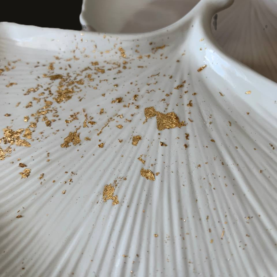 Foglia Incanto – Svuota tasche decorativo in resina – foto 4