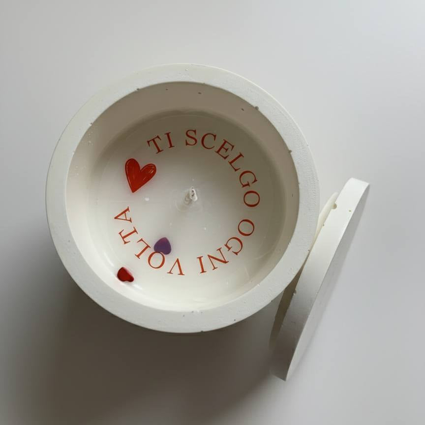 Contenitore candela “Cuore che Resta” – foto 3
