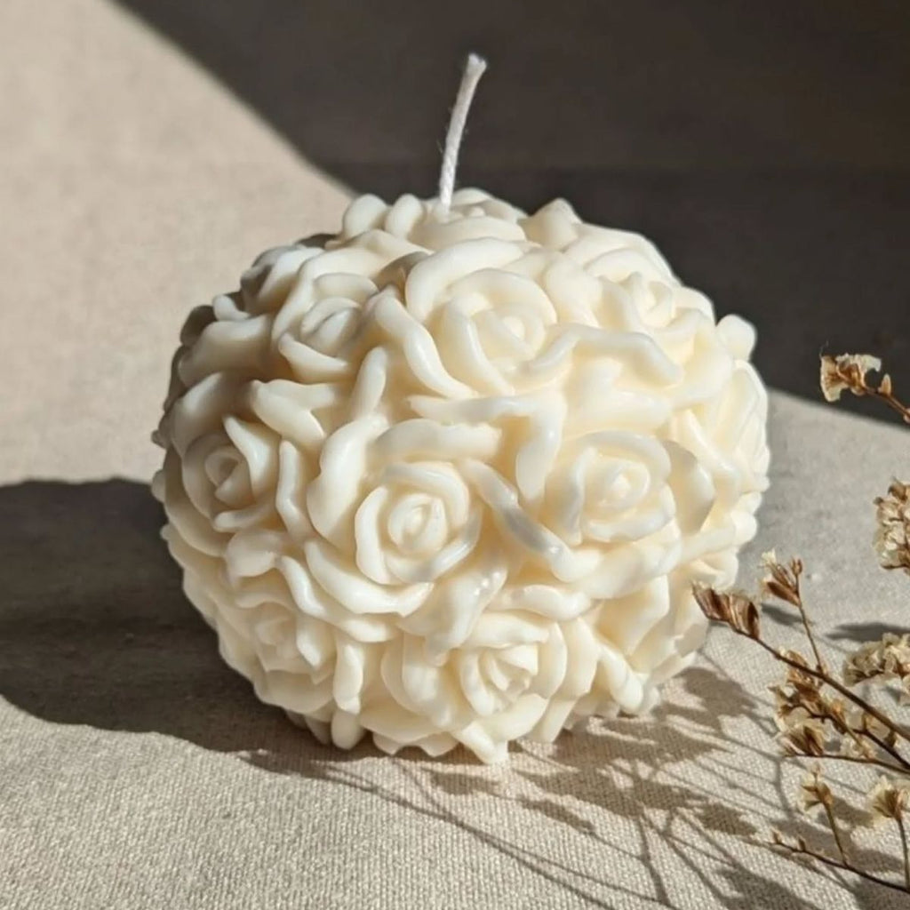 Candela Bouquet di Rose in cera di soia