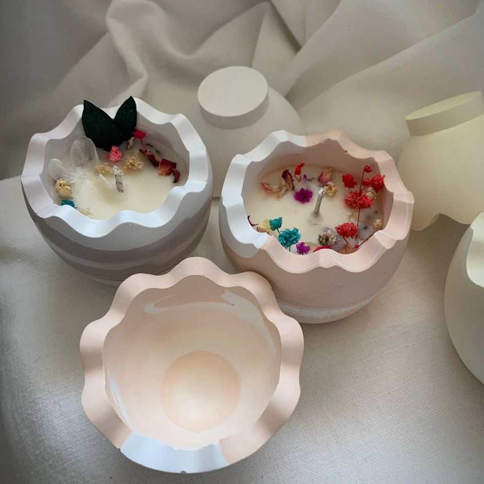 Uovo Decorativo con Candela – Contenitore in Resina Personalizzabile – foto 3