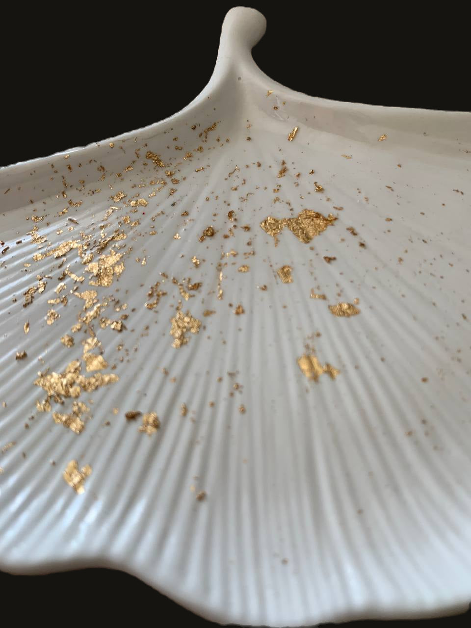 Foglia Incanto – Svuota tasche decorativo in resina – foto 5