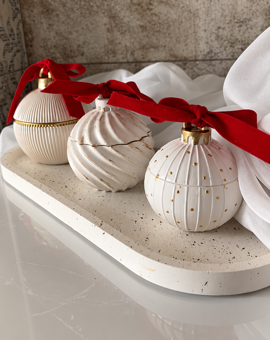 Box Palline di Natale con Piatto